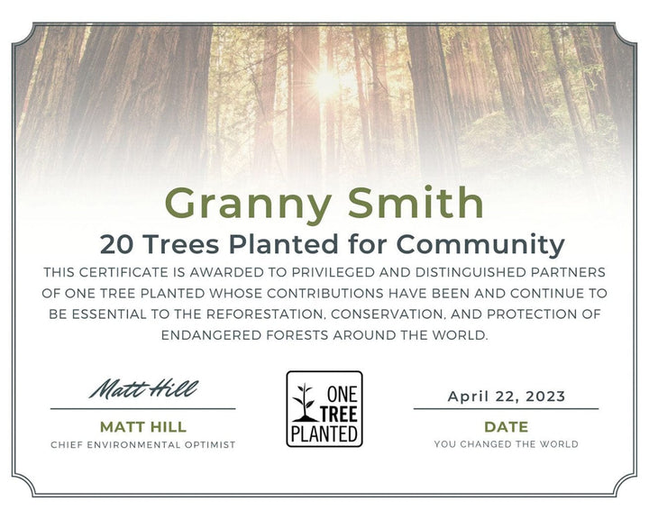 Community tree certificate