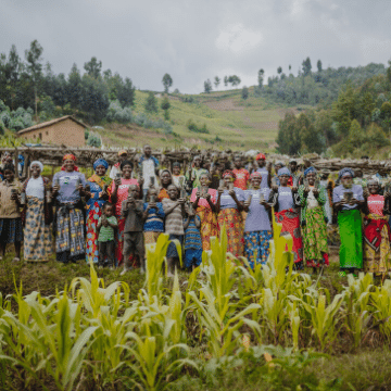 Women planting trees